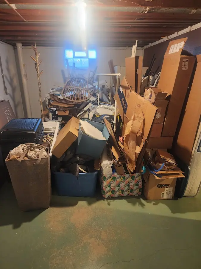 Roll-off dumpster container at job site for Concrete Dumpster Rental in Roseland